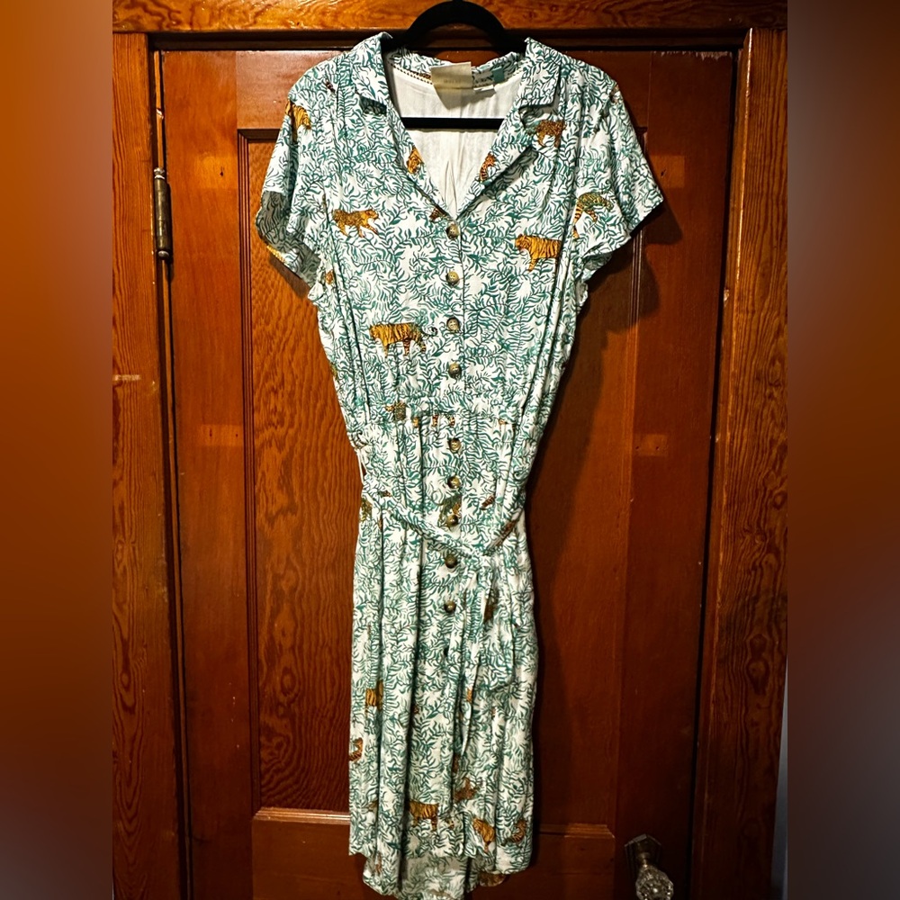Anthropologie Tiger Print Dress